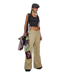 The Ragged Priest Zip Sweeper Jeans